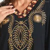 Etnische kleding 2022 Moslim Fashion Spring en herfst vrouwen zware industrie borduurwerk met lange mouwen kleursplitsing vrijetijdskleding