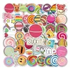 Gift Wrap 50pcs Candy Ranbow Lollipop Stickers For Guitar Notebooks Stationery Notepad Scrapbooking Supplies Adesivos Sticker Aesthetic