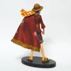 Nya spel anime en bit luffy action Figur 17cm PVC Staty Straw Hat Shawl Luffy Figurines Standing Model Christmas Gift for Children