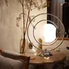 Table Lamps Reading Post-Modern Desktop Decor Ambient Light Bauhaus Rotating Moon Lights Indoor Lighting