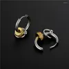 Hoop Earrings Silver Color Small For Men And Women Fashion Huggie Stainless Steel Anti-Allergic Ear Jewelry