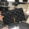 Becky Rhombus axelväskor Designer Womens Cross Body Messenger Bag Chains Flap Clutch Purse Woman Luxury Crossbody Handväskor S Purses