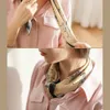Topp retro solskyddsmedel Small Silk Scarf Business All-Matching Headscarf Female Ornament Scarfs Hair Band