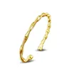 Bracelet WQQCR Mode Réglable Or 18 K Mat Bilezik Bracelet Ouvert Cadeau Bijoux Dames