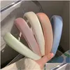 Другие модные аксессуары утолщенные губки высокий Skl Top Hair Hoop Korean Girl Makaron Satin Color Head Press Hopale Drods Dhbi8