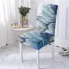 Chair Covers Geometry Cover Spandex Stretch Seat For Kitchen Dining Room Home Decor Protector 1/2/4/6PCS