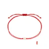 Bracelets de charme Une belle pierre de zircone cubique Mini pêche amour coeur bracelet femmes émail blanc petit mignon chaîne rouge bijouxcharm D Dh5Pw