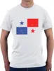 Herr t -skjortor Panama flagga - vintage retro t -shirt stolthet