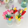 Storage Bottles Macaron Color Petal Girl Heart Pen Holder Makeup Brush Bucket Retro Flower Decoration Po Props