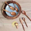 Dinnerware Sets Wood Condiment Scoop Flatware Coffee Tea Small Sugar Milk Spoon Salt Soup Spoons Cooking Tools Kitchen Gadgets #