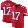 Josh Allen Football Jersey 2024 Keon Coleman Gabriel Davis von Miller Cook Dawson Knox Beasley O 86 Dalton Kincaid Gregory Rousseau Hamlin Poyer