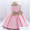 Girl'S Dresses Girls Summer Ceremony 1St Birthday Dress For Baby Girl Clothes Beading Wedding Princess Ball Gown Party Infant Vestid Dhxsf