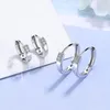 Hoop Earrings Women's Trendy Crystal Zircon Stud Simple Huggies Small Piercing Earring Jewelry For Lady Girls Charming Gift