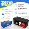 Factory Direct LiFePO4 12V Battery 12V200Ah with Blue tooth Lithium Ion Battery for Home Appliances/Photovoltaic Energy Storage