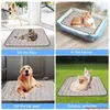 Tapis rafraîchissant d'été pour chiens et chats, niche respirante, coussin de caisse pour animaux de compagnie, coussin de couchage lavable, couverture automatique