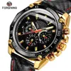 FORSINING automatique mécanique hommes montre-bracelet Sport mâle horloge haut en cuir véritable étanche homme montre 0321269V