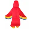 Parrot Cartoon Mascot Kostuum Rood en Blue Eagle Birds Clothings Anime Outdoor Walking Dress Halloween Kerstmis Parade Suits