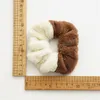 Winter Warm Soft Hair Scrunchies for Women Girls Cute Plush Elastic Hairband Multicolor Rubber Band Hair Accessories