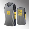 Benutzerdefinierte Ja Morant 12 Basketball Jersey Männer Frauen Jugend Hot Pressing XS-4XL