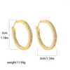 Hoop oorbellen 30 mm gouden kleur oorrang kristal strass cirkelcirkel voor vrouwen statement mode sieraden groothandel