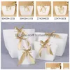 Packing Bags Paper Gift With Handles Shop Package Bag For Birthday Wedding Celebration Present Wrap 5 Colors Drop Delivery Office Sc Dhwmz