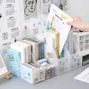 Porte-livre Transparent, organiseur de bureau, boîte de rangement de documents, lettres, magazines, papeterie scolaire