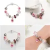 Bracelets de charme Viovia 2022 Daisy Flowers Design Arrivée Perles de avec papillon pour bracelet original bijoux B20010 Drop Delivery Dh1Cv