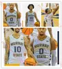 Le basket-ball universitaire porte un maillot de basket-ball cousu sur mesure pour jeunes Murray State Racers 0 Jaxon Edwards 1 Braxton Stacker 2 Rob Perry 4 Patrick Chew 10