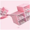 Storage Boxes Bins Thickened Transparent Shoe Box Household Plastic Artifact Simple Mtilayer Cabinet Rack Assembly Japanese Style Dhu57