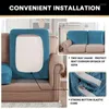Chair Covers Velvet Stretch Sofa Seat Cushion Cover Solid Color Elastic Washable Removable Couch Protector For Living Room