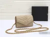 مصممي Crossbody Bag Womens Luxurys حقائب اليد محفظة أسود أزياء جلدية القابض سلسلة Lambbskin الكتف كروس أكياس الجسم