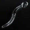 Beauty Items Plus Long Transparent Glass Penis Manual Insertion Rod G-Spot Snake-Shaped Female Masturbation Vagina And Anus Dual-Use sexy Toys