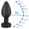 Itens de Beleza 10 Frequência Anal Stopper Plug Vibrador Próstata Massagem Brinquedos Sensuais Para Homens Gay Produtos Adultos Loja de Controle Remoto Sem Fio