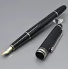 Lüks MSK163 Klasik Siyah Reçine Rollerball Kalem Beyaz Pen Pen Pens Catterdery Okul Ofis Tedariki Seri Numarası 5145479
