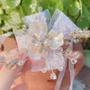 Bangle Bowknot Bracelet Wedding Bridesmaid Wrist Flower Small Fresh And Beautiful White Delicate Sister Group Lace Jewelry