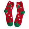Женские носки для девушек рождественская мягкая плюшевая пушистая утолщенная теплый женский зимний меховый флиш