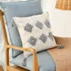 Kissen Marokko Baumwolle Leinen Quaste Bezug Kissenbezug getuftet dekorative Überwurf für Sofa Bett Zuhause 45 x 45 cm