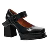 Boots 2022 New Gothic High-Beeded Shoes Pumps Present of the Wild Shicay with Head Retro Mary Jane's 221215