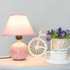 Table Lamps Nordic Minimalist Ceramic Lamp Children's Room Little Girl Pink Cute Princess Bedroom Bedside LB12126