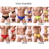 Culottes Slips pour hommes Culottes taille basse U-Convex Shorts de couleur unie Moulants Mode Bikini Lingerie