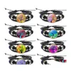 Charm Armbands Tree of Life Glass Cabochon Armband Mtilayer Wrap Bangle Cuff armband Luxury Designer Jewelry Women Drop Delivery DHBM1