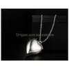 Pendentif Colliers Collier en forme de coeur Pendentifs lumineux dans l'obscurité Type creux Glow pour les femmes Drop Livraison Bijoux Dhlg8