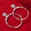 Bracelets unisexes en argent S999 pour bébés et enfants, 1 paire, sans allergie, joli cadeau d'anniversaire