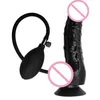 Beauty Items Realistic Inflatable Dildo with Suction Cup Release Button Pump Expandable Massager sexy Toy for Women Men