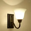 Wall Lamps Mounted Lamp Glass Bed Head Antique Bathroom Lighting Black Outdoor Styles
