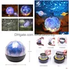 Decorative Objects Figurines Star Night Light Sky Magic Moon Planet Projector Lamp Cosmos Universe Luminaria Baby Nursery For Birt Dhoae