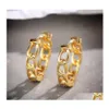 Hoop Huggie Hie Fashion Simple Glossy Chain Earring Ear Buckle Trend Classic Mini Circle örhängen för kvinnors uttalande smycken droppe dhiy9