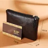 Porte-monnaie avec fermeture éclair pour femmes, porte-cartes en cuir PU souple, portefeuille rétro, petit sac, pochette pour pièces de monnaie