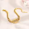 Fashion 18k Gold Bracelets Designed For Women Chain Bracelet Luxury Brand Jewelry Bracelet Classic High Sense Stainless Steel Accessories Charm Couple Love Gift