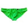 Slips pour hommes, slips latéraux larges en couleur unie, poches en forme de U, sexy et confortables, W321